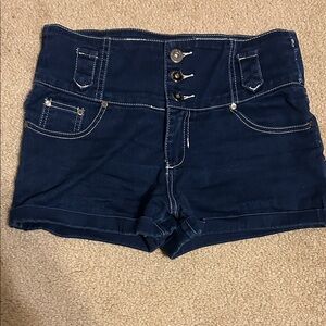 Valleygirl Stylish Navy Blue Women's Shorts - 12
